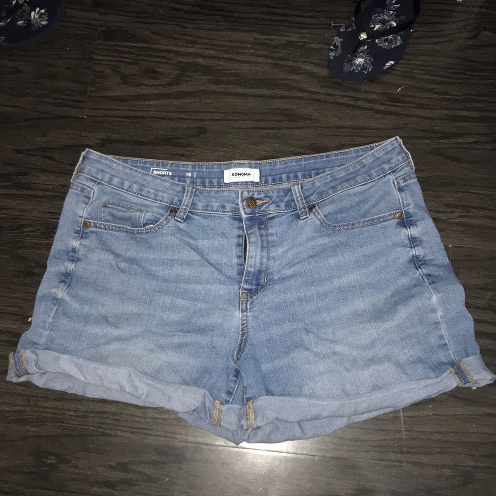 Denim shorts